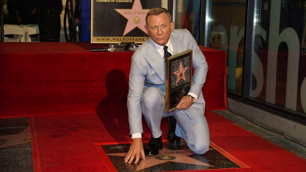 007-Darsteller Daniel Craig auf seinem Stern auf dem «Walk of Fame» in Hollywood.