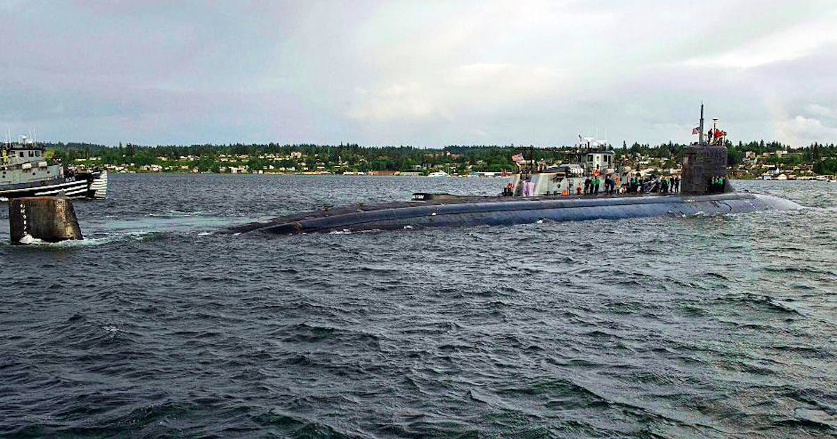 US nuclear submarine collides with an unknown object thumbnail