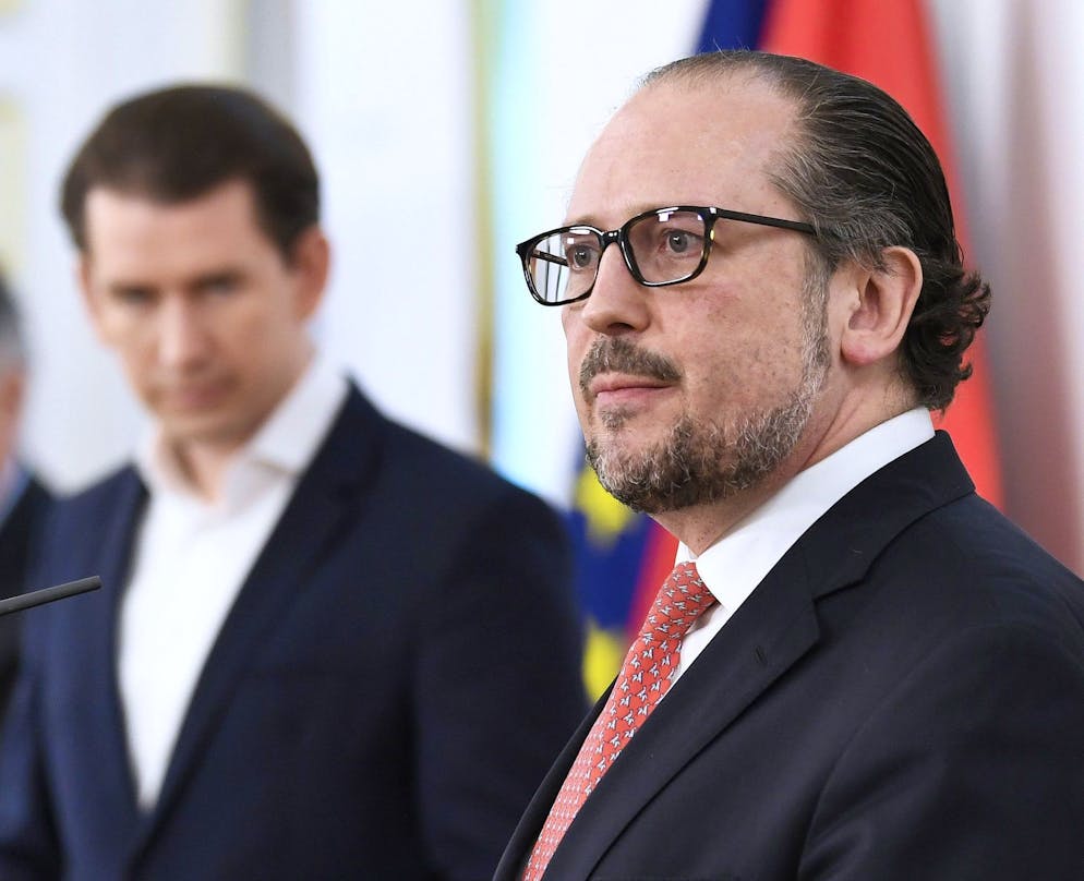 &#xD6;sterreichs Kanzler Kurz tritt nach Korruptionsvorw&#xFC;rfen ab - Gallery. Alexander Schallenberg (r), bisher Aussenminister von &#xD6;sterreich, soll neuer Kanzler werden (Archivbild).
