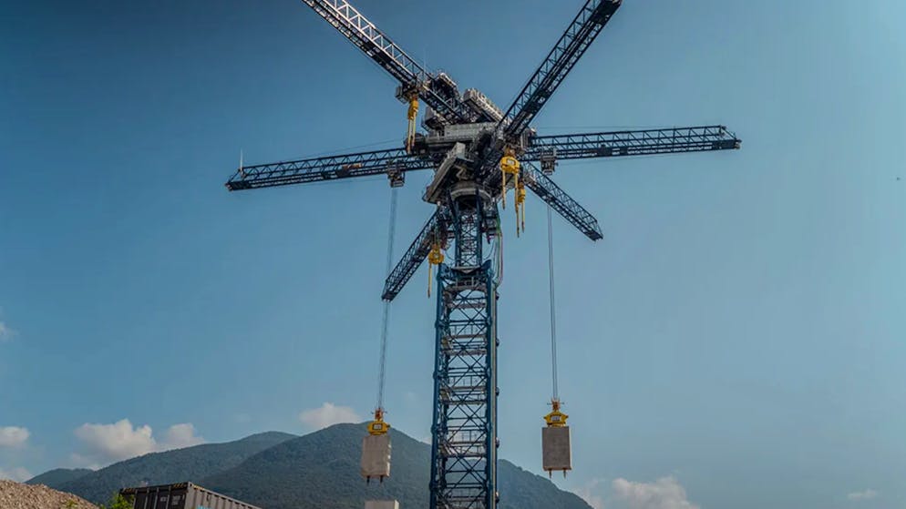 Das Energy-Vault-Projekt im Tessin: Gravitation als Triebkraft.