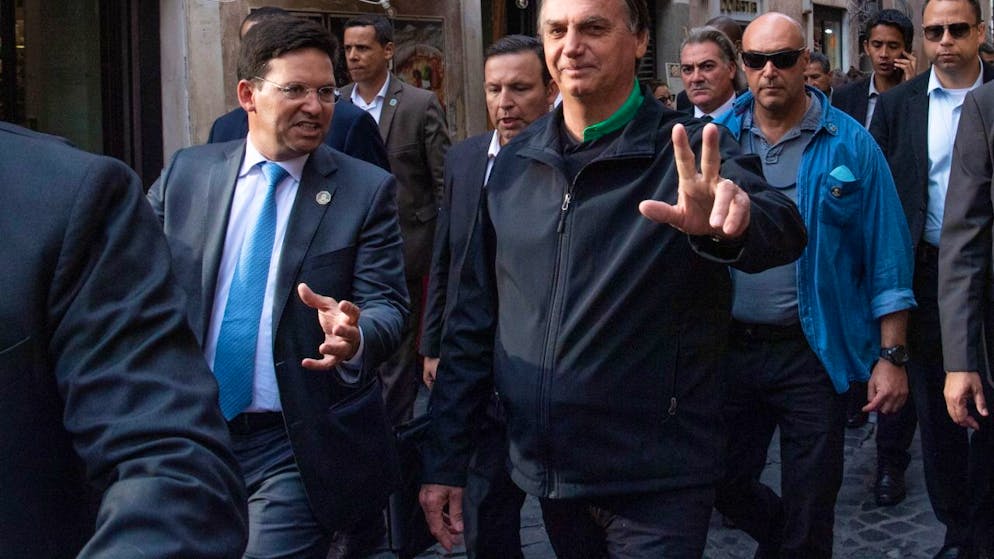 Il presidente brasiliano Jair Bolsonaro è arrivato ad Anguillara (Padova) dove dovrebbe ricevere la cittadinanza onoraria