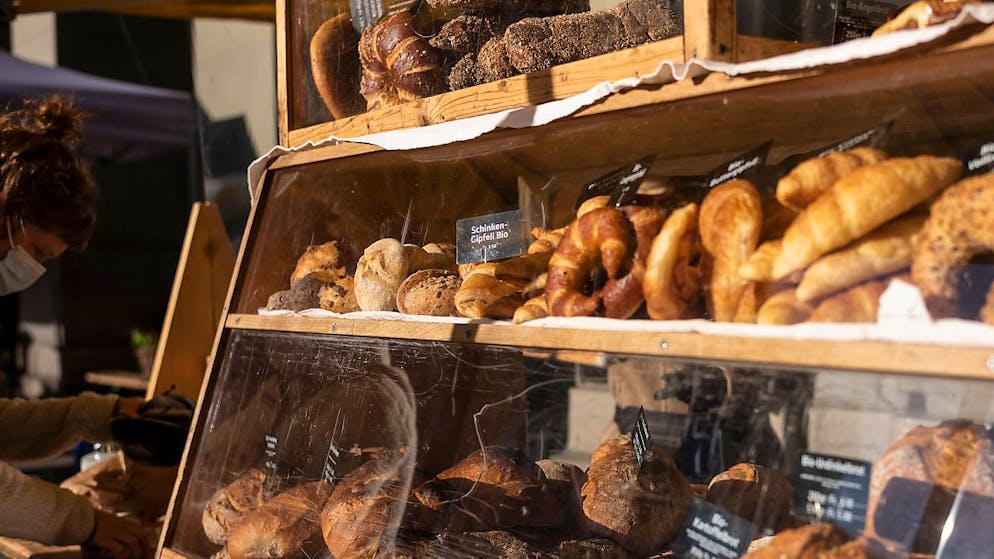 Pane e altre specialità al mercato di Berna