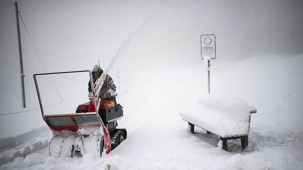 A St. Margrethenberg si spazza già la neve