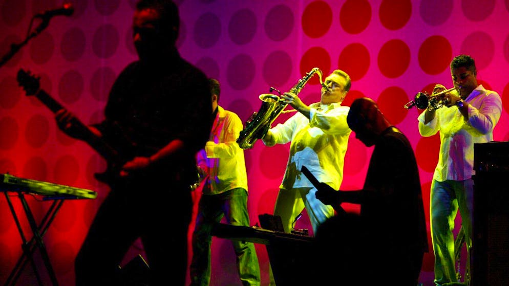 Il gruppo in un concerto di una quindicina di anni fa