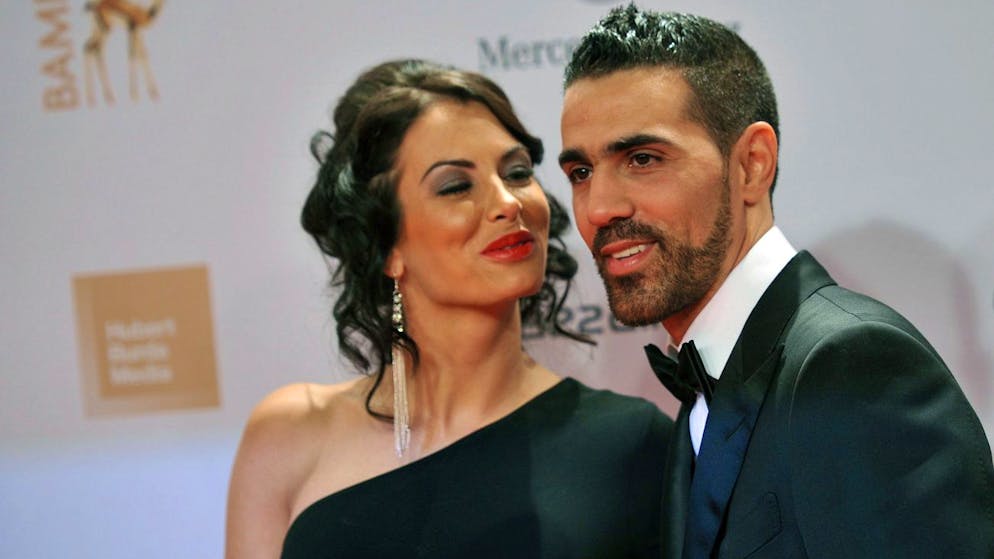 German singer Bushido, right, and his girlfriend Anna-Maria Lagerblom pose on the red carpet ahead of the Bambi 2011 media award ceremony in Wiesbaden, Germany, Thursday, Nov. 10, 2011. (AP Photo/dapd, Clemens Bilan)
