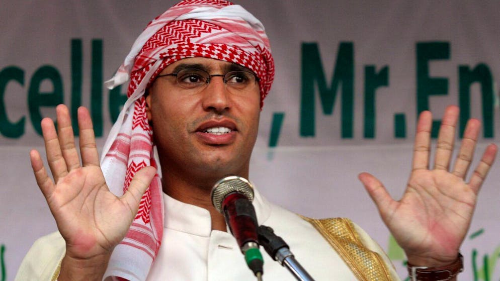 Saif al-Islam Gheddafi in una foto del 2014.