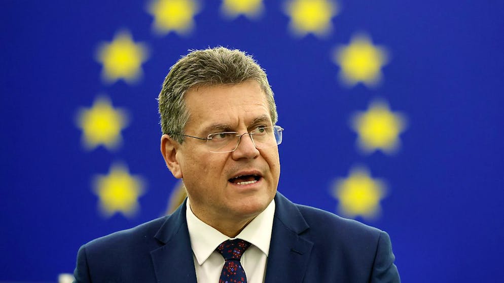 Svizzera-UE: primo incontro oggi a Bruxelles fra il vicepresidente della Commissione europea Maros Sefcovic (nella foto d'archivio) e il consigliere federale Ignazio Cassis.