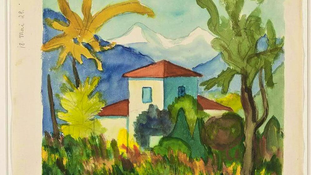 Hermann Hesse, Ohne Titel, 1928 Acquarello su carta
