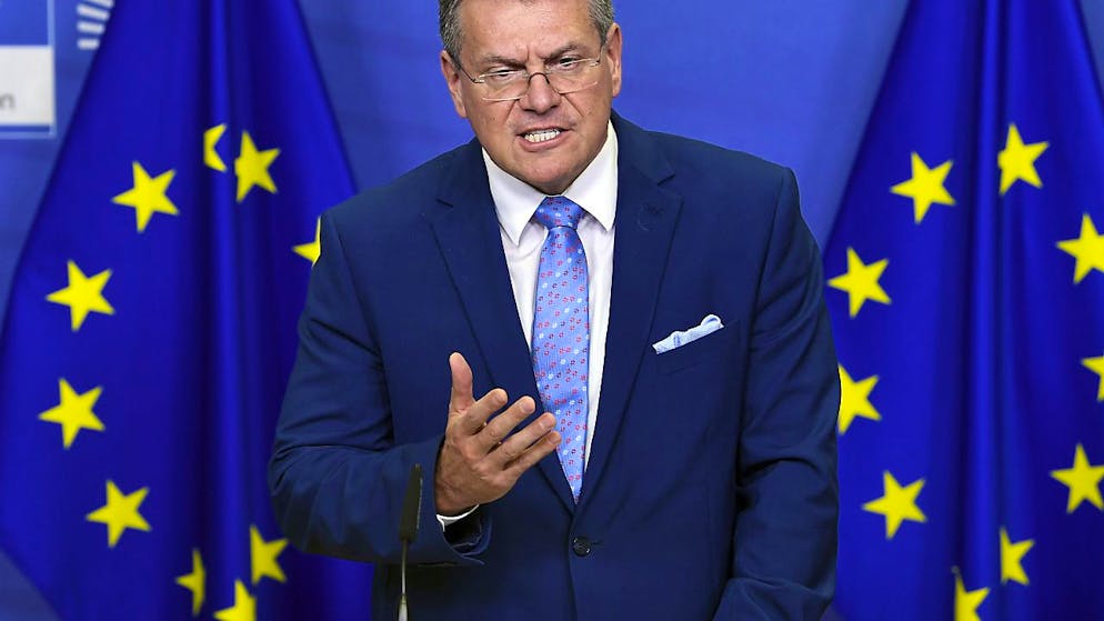 Maros Sefcovic, Vizepräsident der EU-Kommission, will ein klares Signal, dass die Schweiz es mit neuen Verhandlungen ernst meint. Es gebe ein Vertrauensproblem, sagte Sefcovic. (Archivbild)
