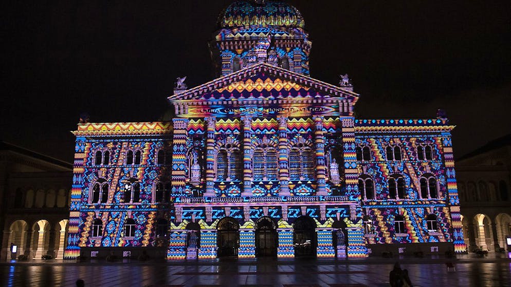 Lo spettacolo di luci "Rendez vous Bundesplatz" terminerà sabato.