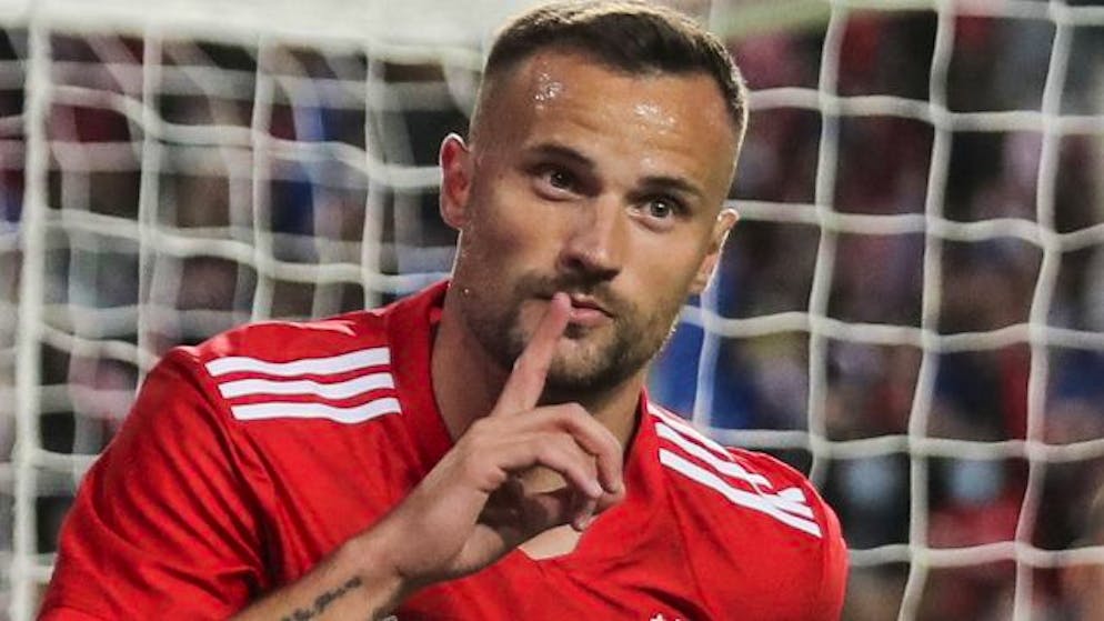 Haris Seferovic nach seinem Treffer am Freitag im portugiesischen Cup