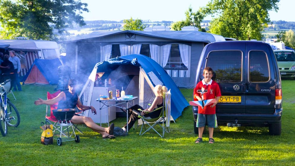 La pratica del camping è in crescita.
