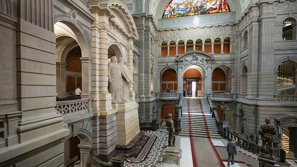 L'atrio di Palazzo federale.