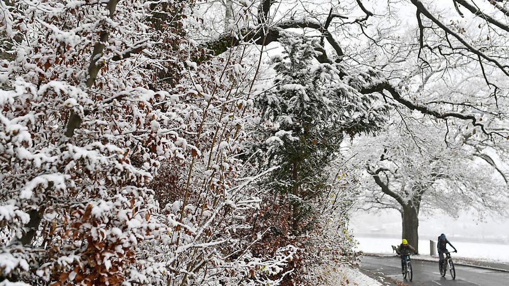 Le prime nevicate hanno colpito la Svizzera.