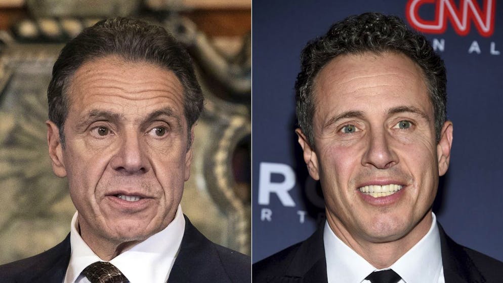 I due fratelli Cuomo, a sinistra Andrew e a destra Chris.