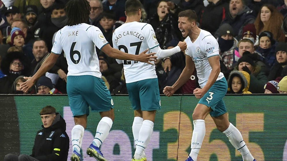 Ruben Dias après avoir ouvert le score