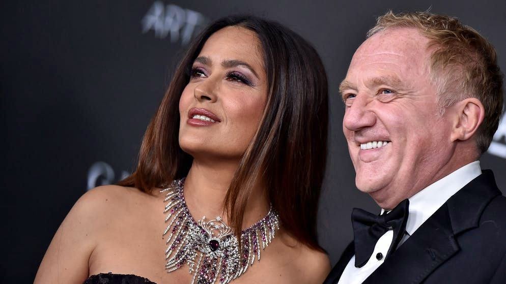 Salma Hayek Interview.  In her private life, Salma Hayek is married to François-Henri Pinault, CEO of the Kering group (Gucci, Balenciaga, Saint Laurent, Alexander McQueen, etc).  They have a daughter, Valentina Paloma, 14, and have a pet owl.