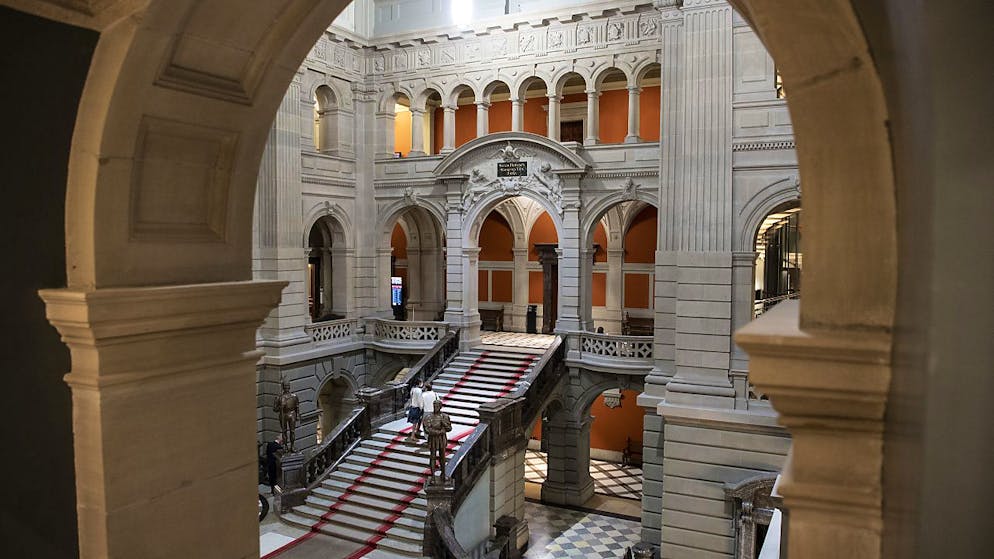 L'atrio di Palazzo federale.