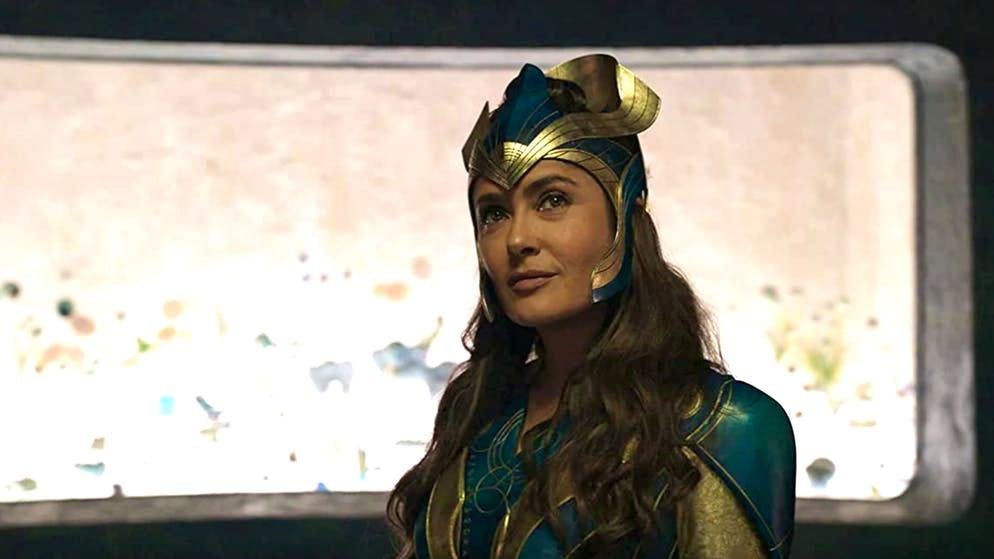 Salma Hayek Interview.  Salma Hayek plays Ajak, the leader of the Marvel deities «Eternals», who protectively accompany humans through the millennia - until a new mission changes everything.