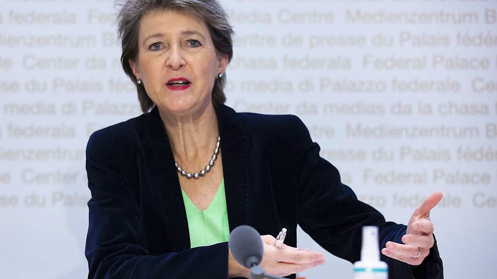 La consigliera federale Simonetta Sommaruga