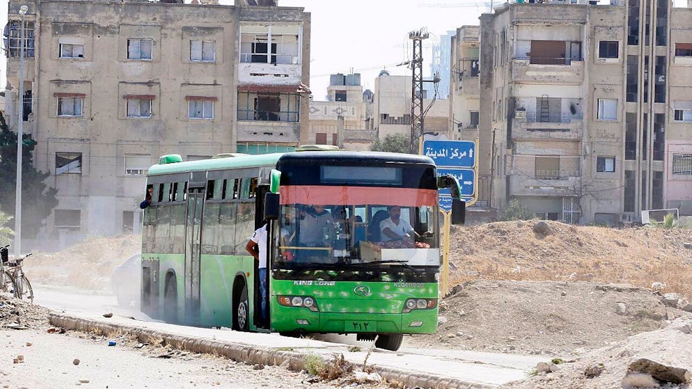 Un bus è stato attaccato oggi nei pressi di Kharrata (foto d'archivio).