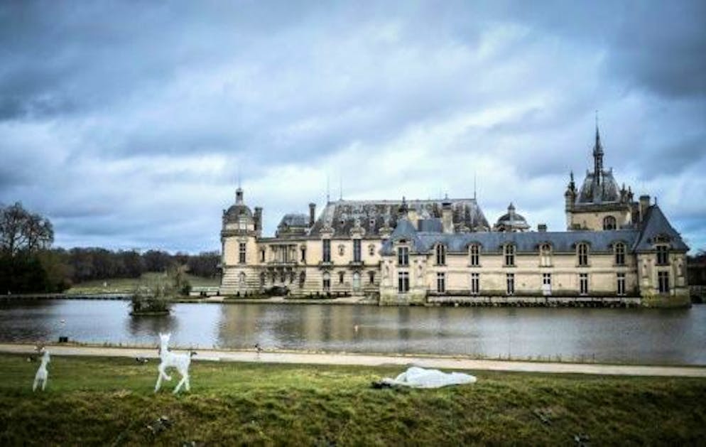 Le château de Chantilly, dans l'Oise, le 28 janvier 2021