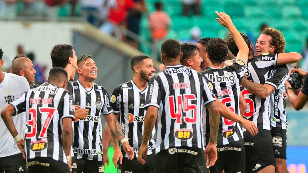 La joie des joueurs de l'Atlético Mineiro, qui ont offert à leur club le 2e titre de champion du Brésil de son histoire