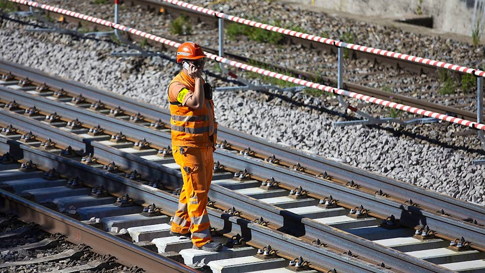 Les trains ne circulaient plus vendredi matin entre Baulmes et Sainte-Croix en raison d'une chute de pierres sur la voie (photo d'illustration).