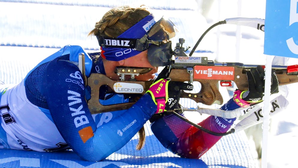 Lena Häcki est entrée dans le top 10 lors du 10km poursuite à Östersund.