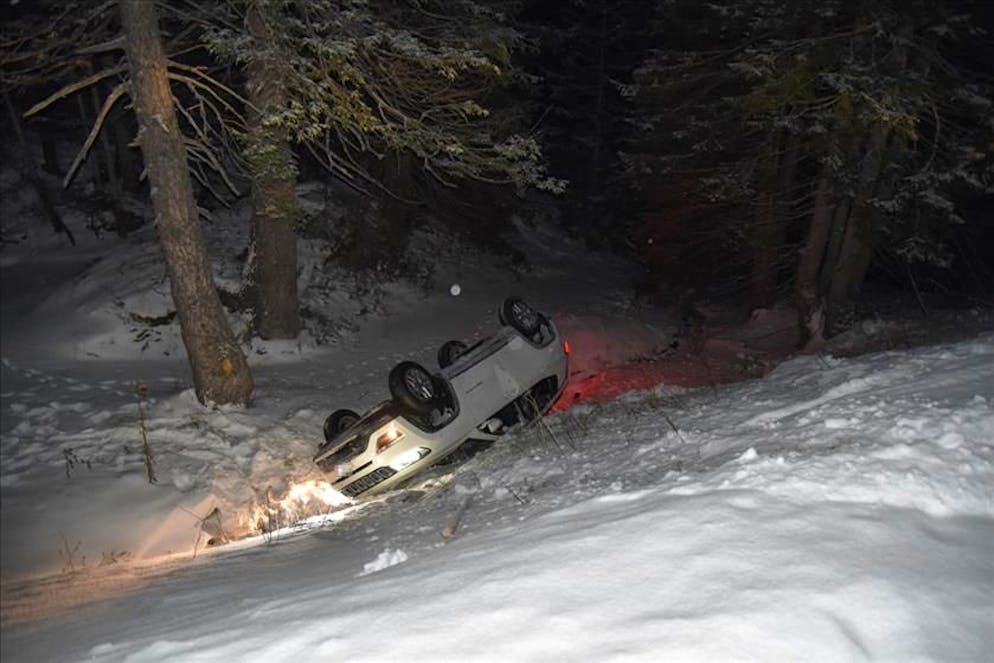 Veicolo fuori strada sul San Bernardino