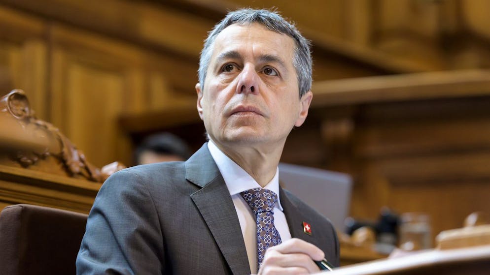 Bundesrat Ignazio Cassis fotografiert waehrend der Sommersession der Eidgenoessischen Raete, am Mittwoch, 12. Juni 2019 im Staenderat in Bern. (KEYSTONE/Anthony Anex)