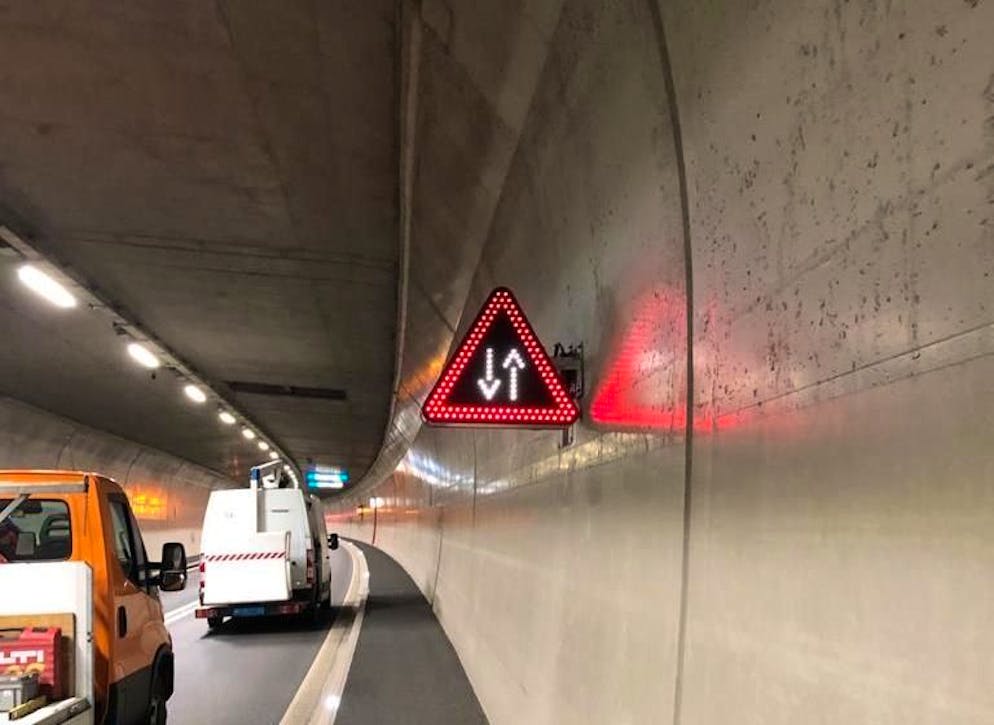 La nuova segnaletica appena installata