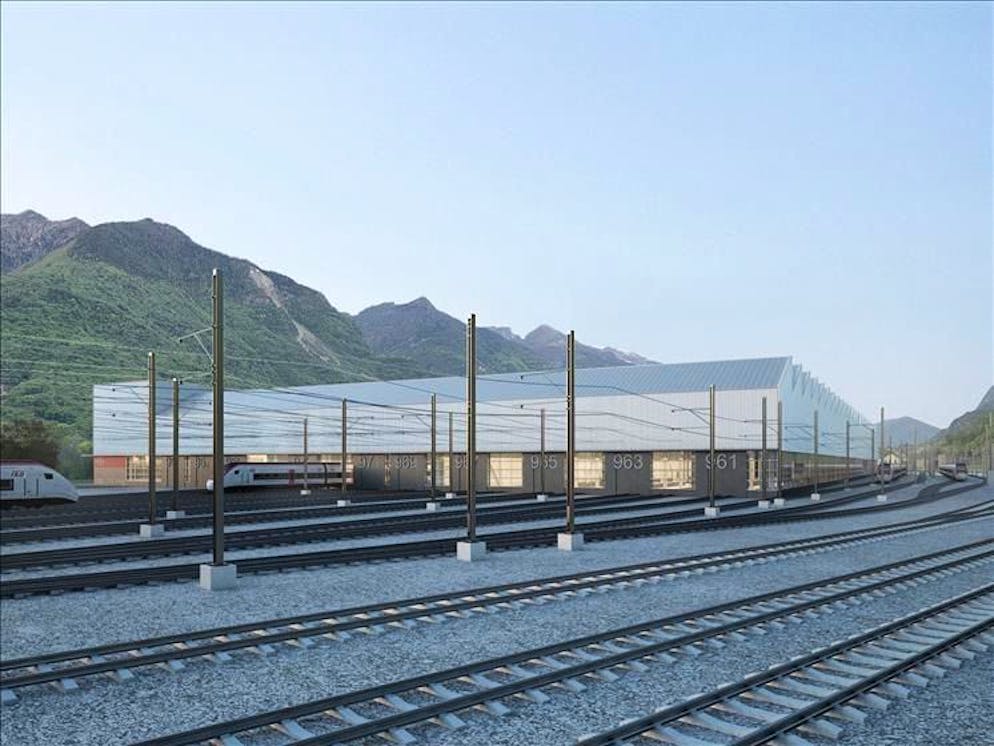 Rendering del nuovo polo ferroviario