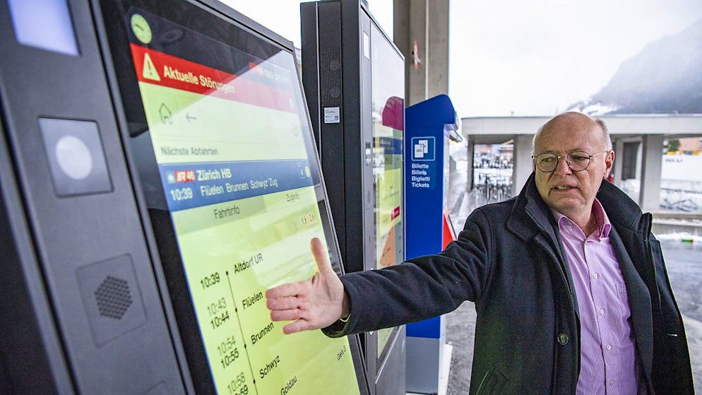 Le patron des CFF Vincent Ducrot a fait le déplacement samedi pour inaugurer la nouvelle gare cantonale d'Uri à Altdorf.