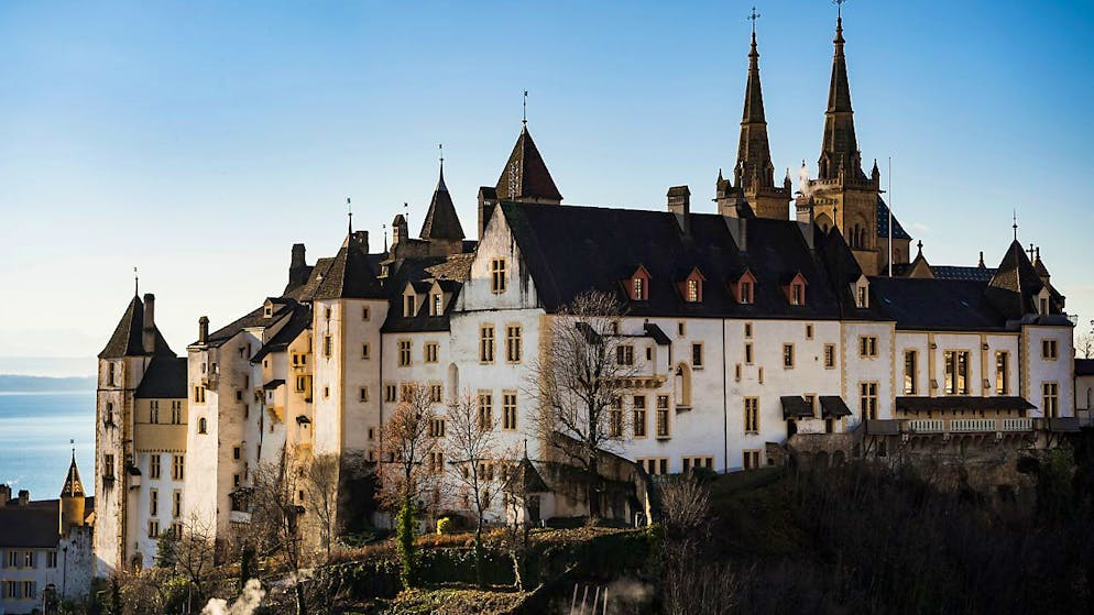 Il castello di Neuchâtel, sede del Governo e del Parlamento