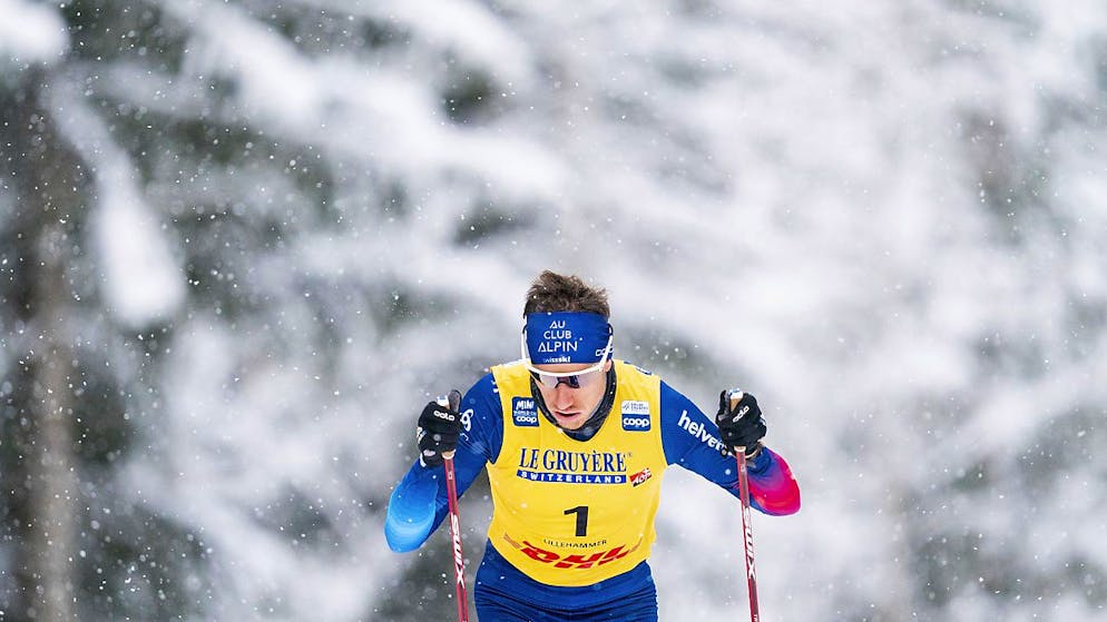 Candide Pralong, ici lors du 15 km de Lillehammer, a été le meilleur Suisse dimanche à Davos.