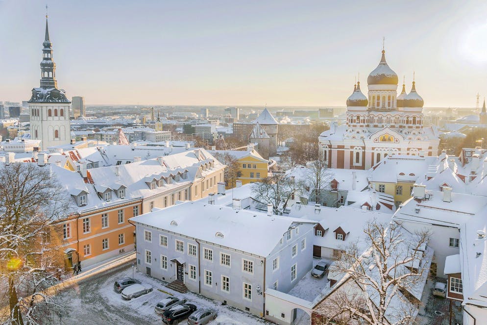 Tallinn, en Estonie, est la ville la plus enneigée d'Europe.