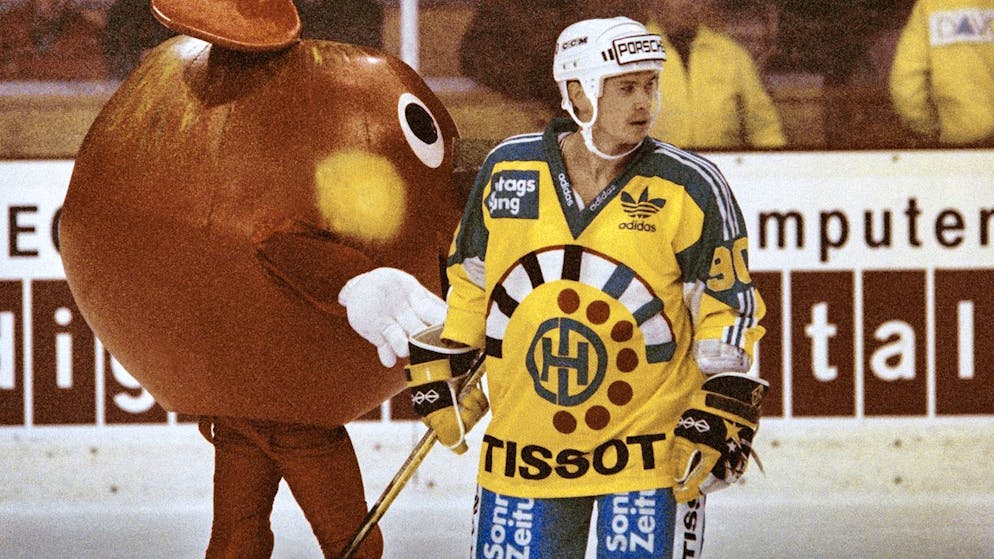 Slawa Bykow con la maglia del Davos (1993)