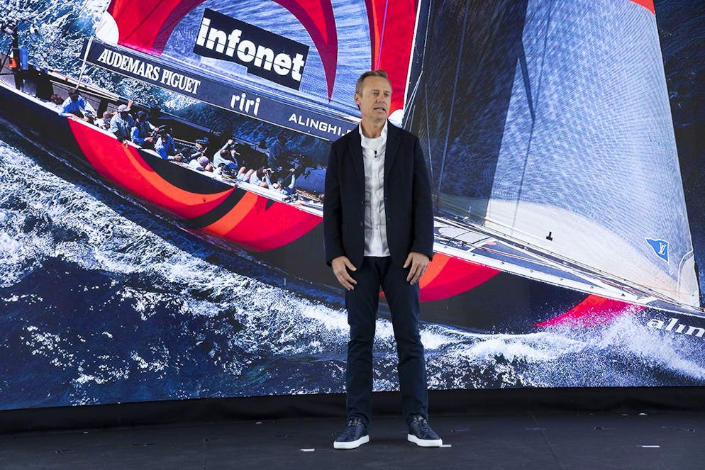 Il CEO di Alinghi Red Bull Racing e fondatore del Team Alinghi, Ernesto Bertarelli