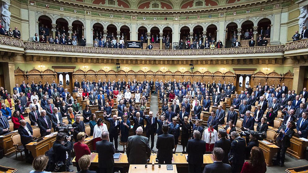 Le camere riunite in Assemblea federale plenaria.