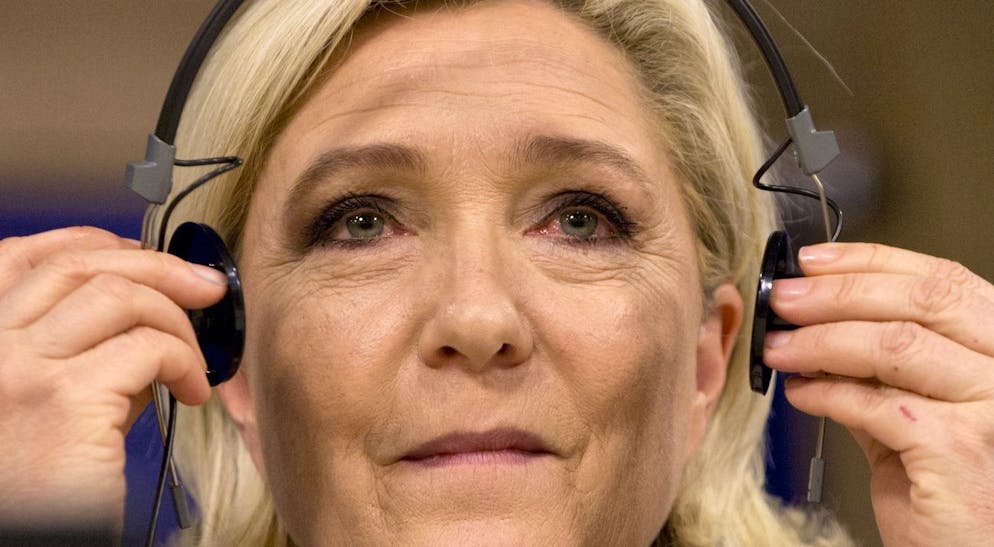 La candidate RN à l'élection présidentielle Marine Le Pen a dévoilé vendredi à Mayotte son slogan pour la campagne 2022.