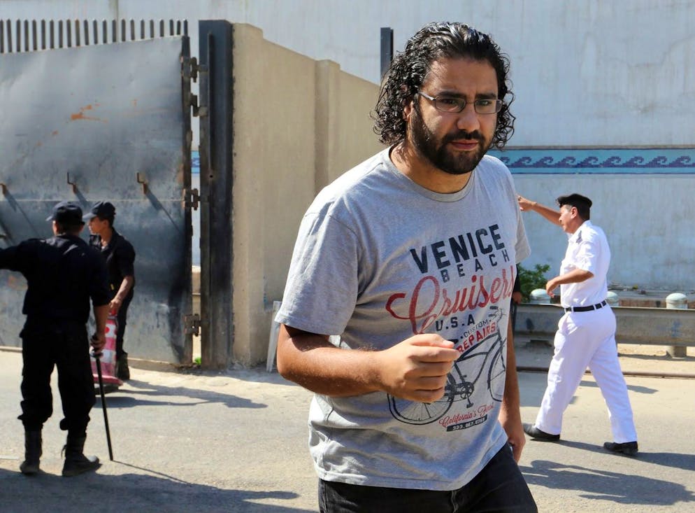 Alaa Abdel-Fatah in un'immagine del 2014