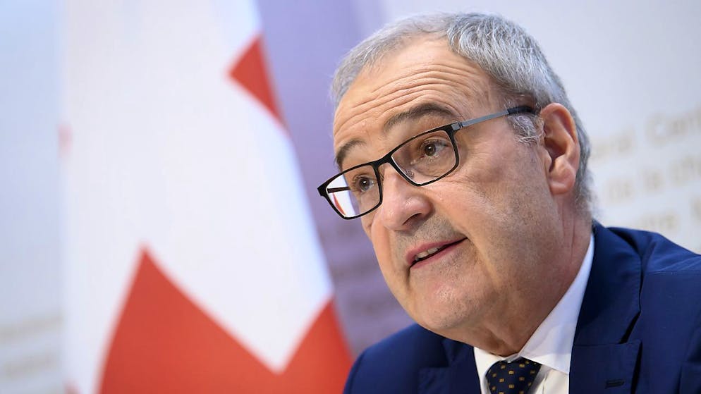 L'attuale presidente della Confederazione Guy Parmelin ha invitato alla prudenza nel suo messaggio di Natale su Twitter. (foto d'archivio)