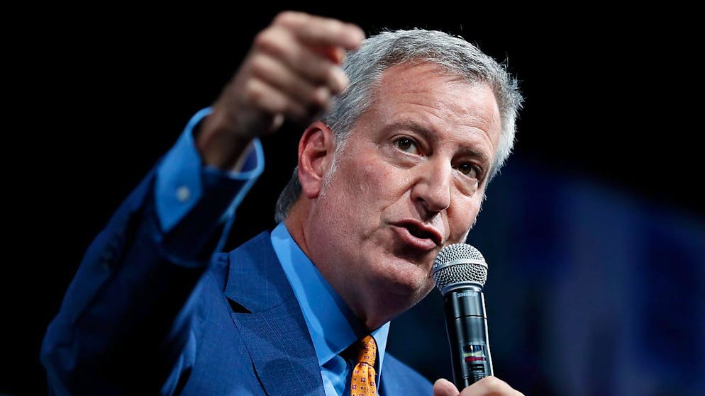 Bill de Blasio, sindaco di New York ancora per pochi giorni.