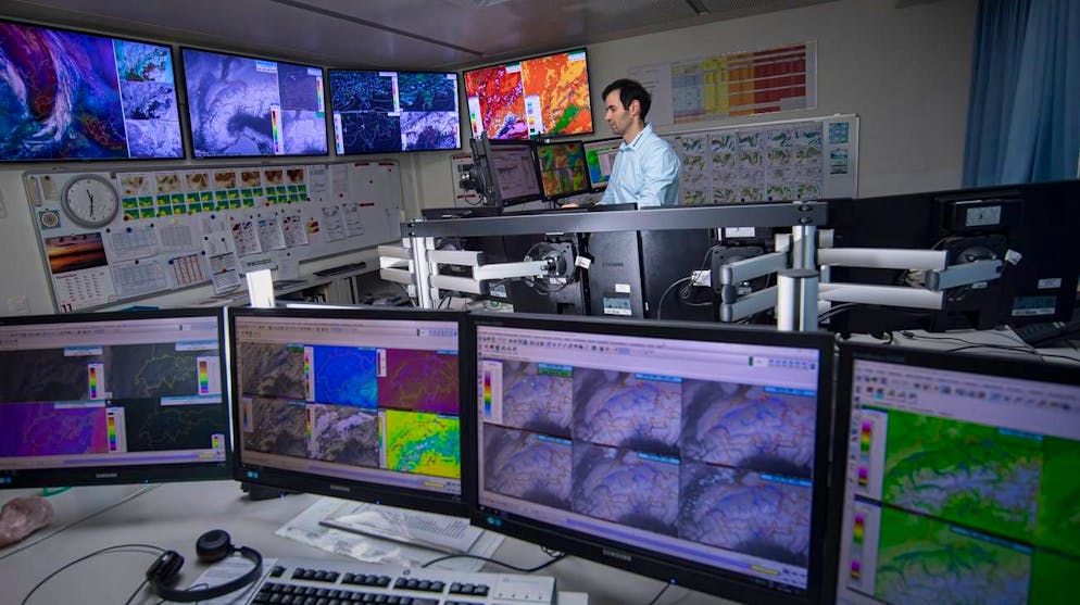 La stazione meteorologica di Locarno Monti.