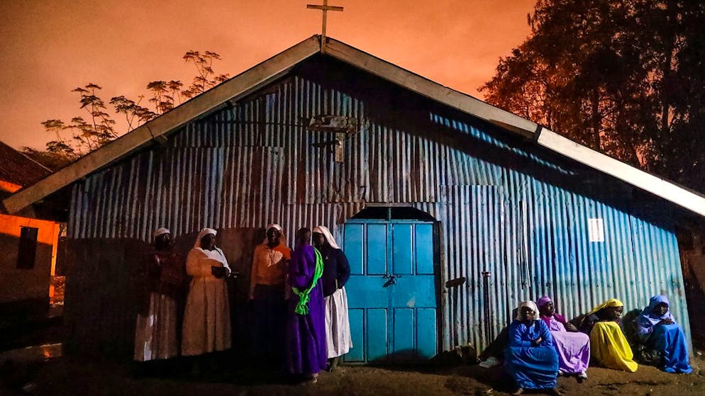Una missione cristiana in Kenya.