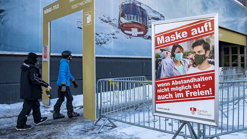 Masken sind Pflicht – auch im Freien. (Archivbild)