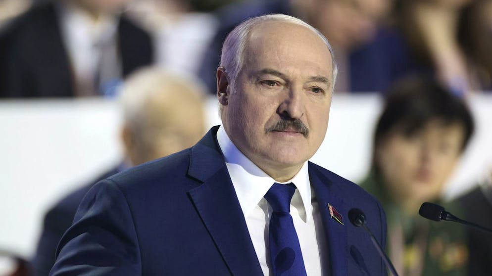 Präsident Alexander Lukashenko spricht am Donnerstag an der Allbelarussischen Volksversammlung in Minsk.
