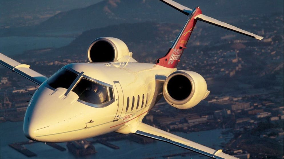 Der Learjet 60 XR wird eingemottet.
