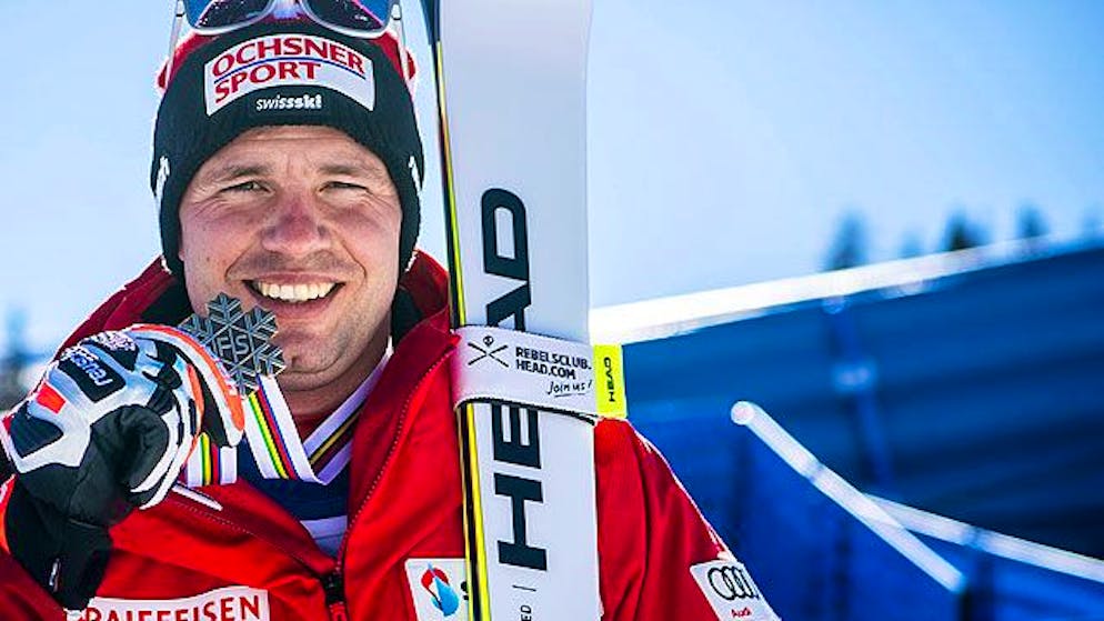 Beat Feuz verpasst den WM-Titel um lediglich 18 Hundertstel – der Emmentaler kann trotzdem Lachen.